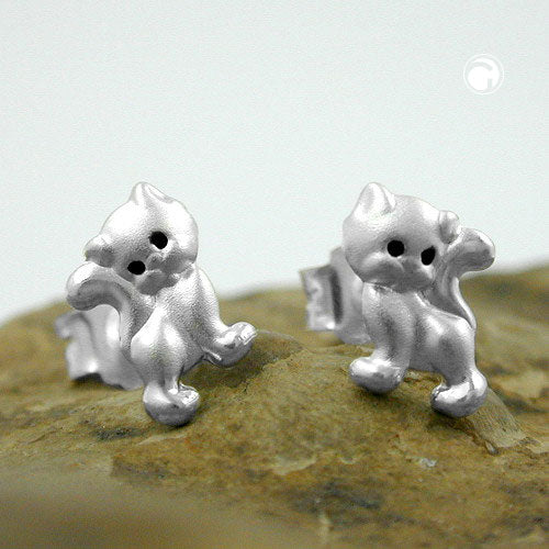 Cat Lover – Katzen-Ohrstecker aus 925 Silber