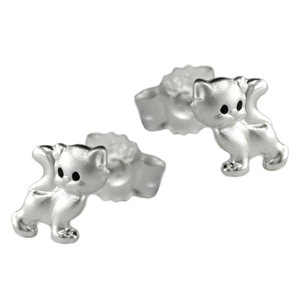 Cat Lover – Katzen-Ohrstecker aus 925 Silber