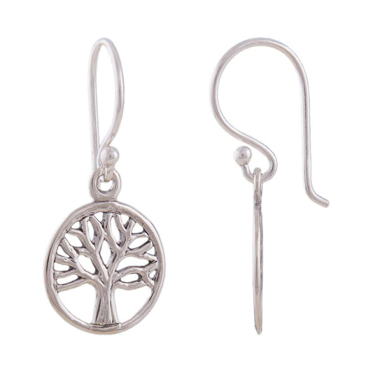 
Family Tree – Lebensbaum-Ohrhänger aus 925 Silber