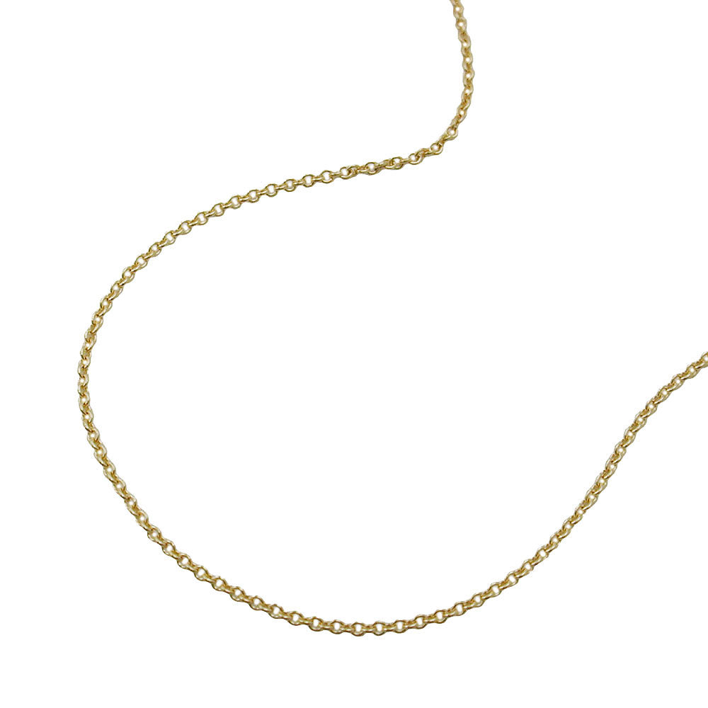 Kette 0,7mm dünne Ankerkette 9Kt GOLD 38cm